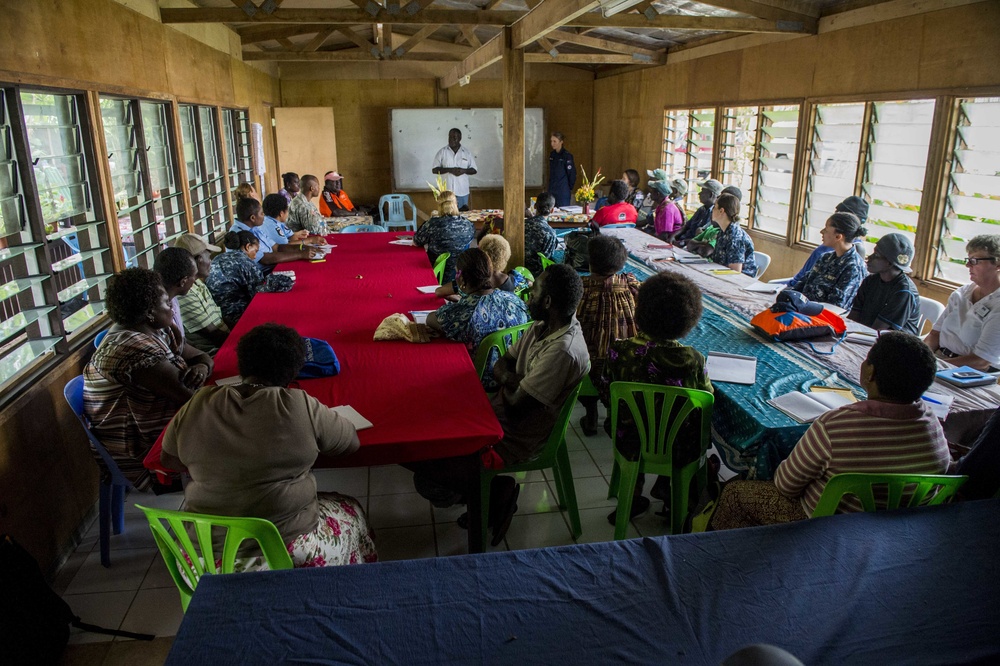 Bougainville and Pacific Partnership leaders conduct family violence prevention workshop