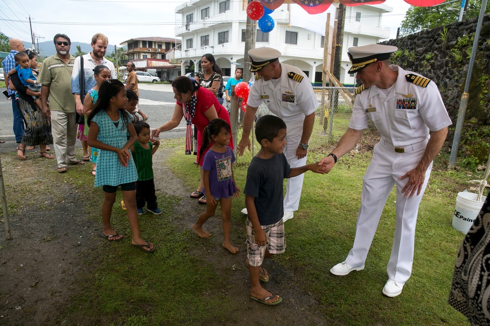 Service members celebrate Fourth of July in Micronesia