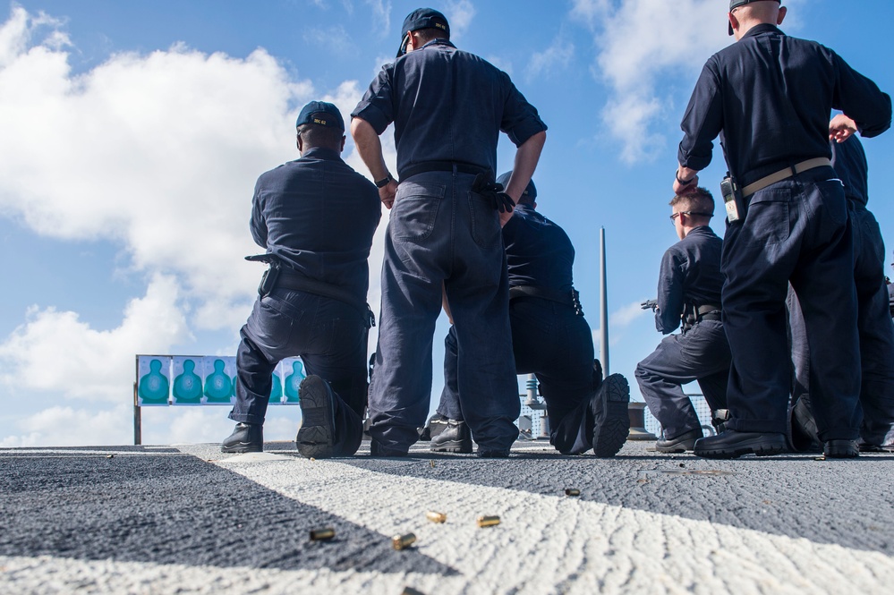 USS Fitzgerald live-fire drill