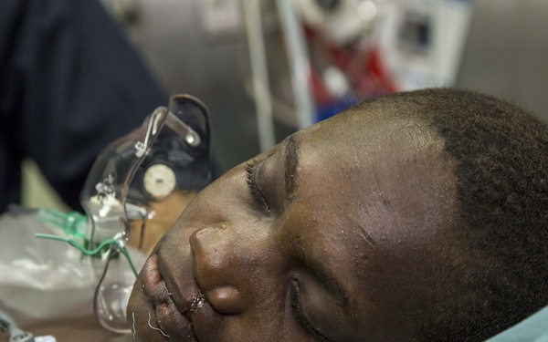 Bougainville boy receives corrective surgery aboard USNS Mercy