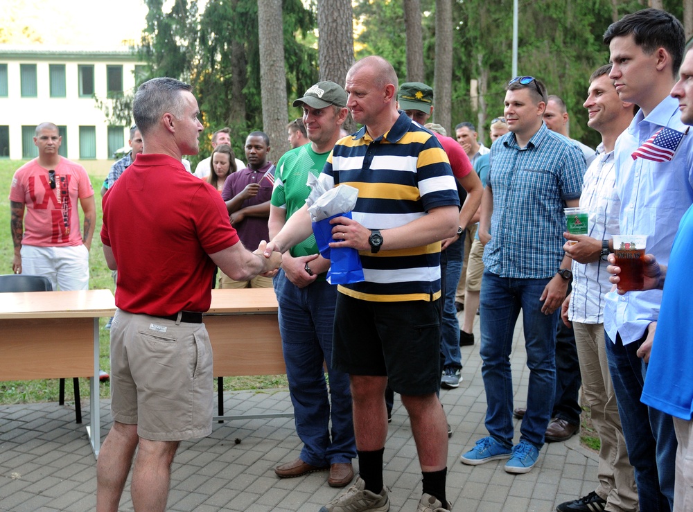 4th Infantry Division Mission Command Element celebrates Independence Day in Lithuania