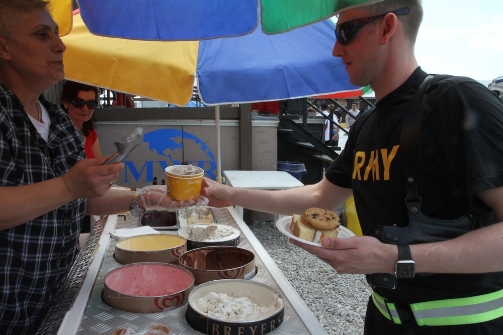 Multinational partners celebrate Independence Day at Camp Bondsteel