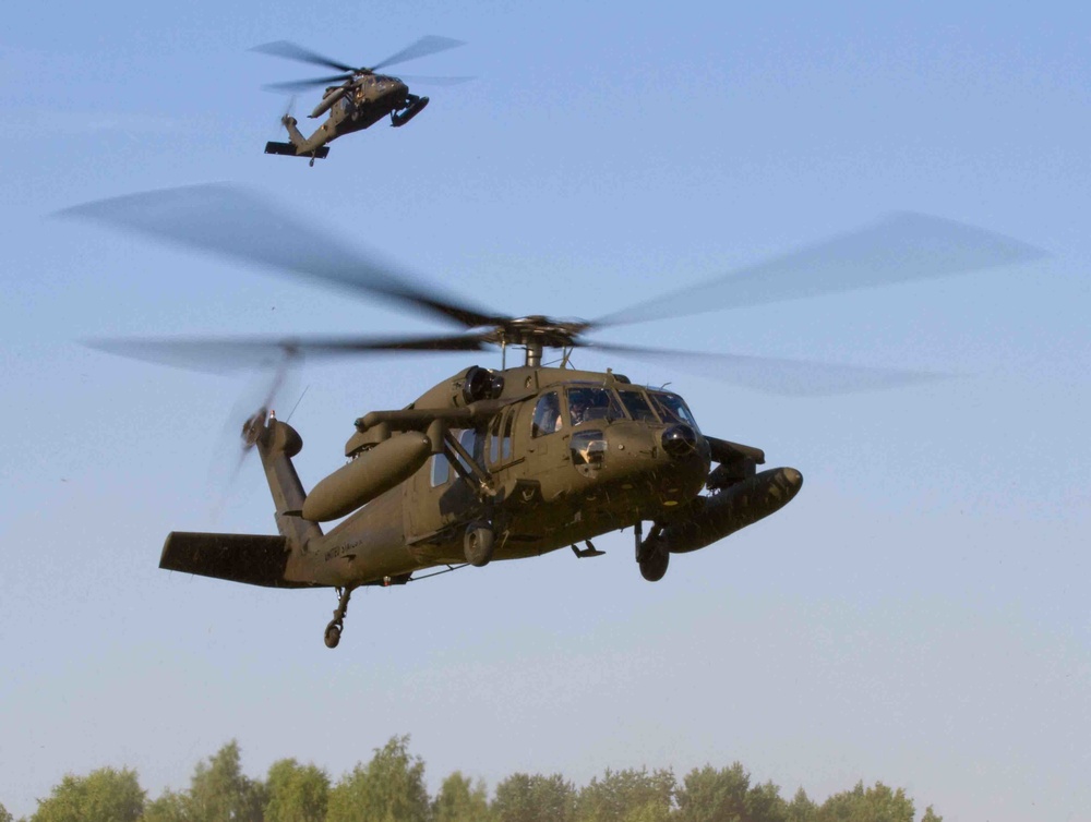 USAREUR and 4th ID Mission Command Element conduct terrain walk in Lithuania