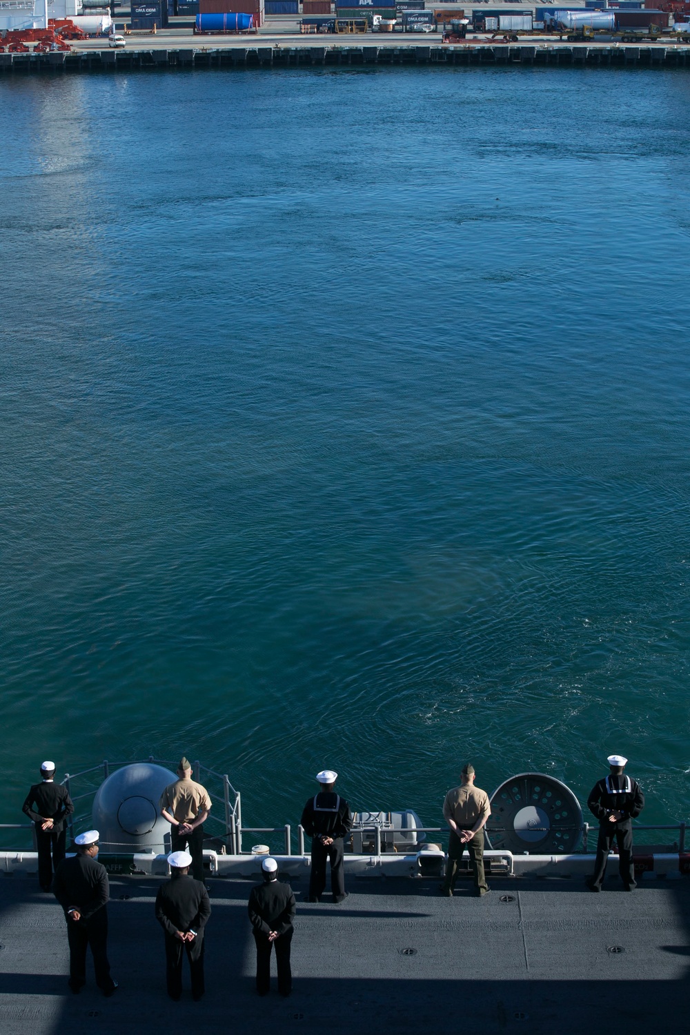 Man the Rails aboad USS BHR