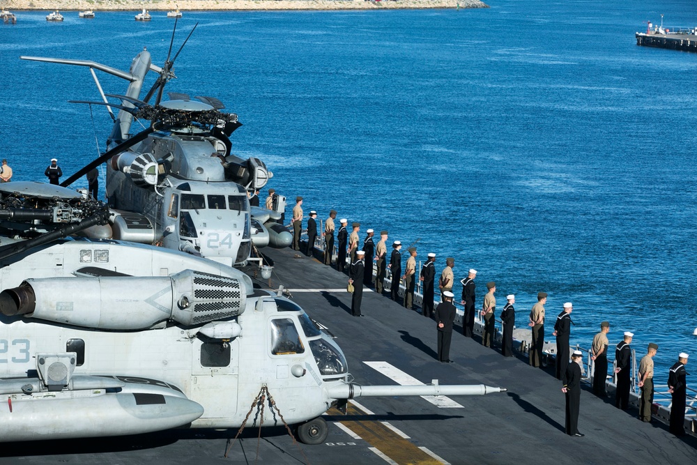 Man the Rails aboad USS BHR