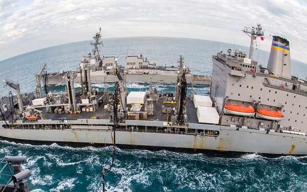 USS George Washington replenishment at sea