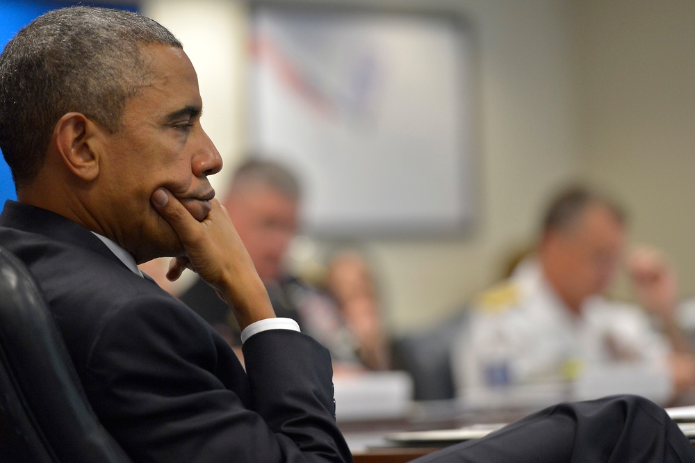 POTUS and SecDef meet at Pentagon