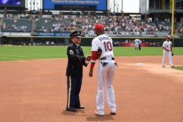 Service members receive honor at White Sox Independence Day game