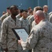 U.S. Marines get promoted aboard Anchorage