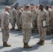 U.S. Marines get promoted aboard Anchorage