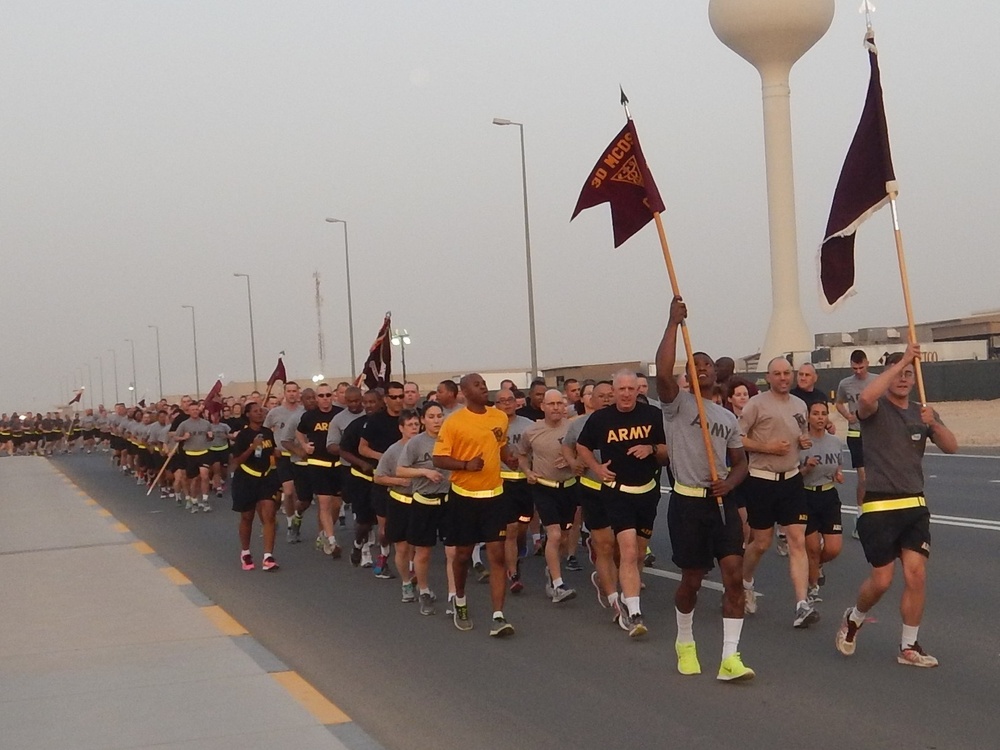 3rd Medical Command (Deployment Support) Operational Command Post (Forward) morning run