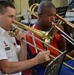 Soldiers hit the right note during partnership visit