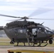 Helicopter takeoff for training mission
