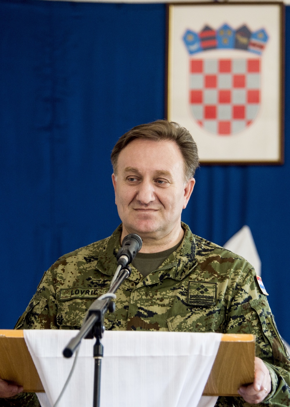 Chief defense of the Croatian forces, Gen. Drago Lovric