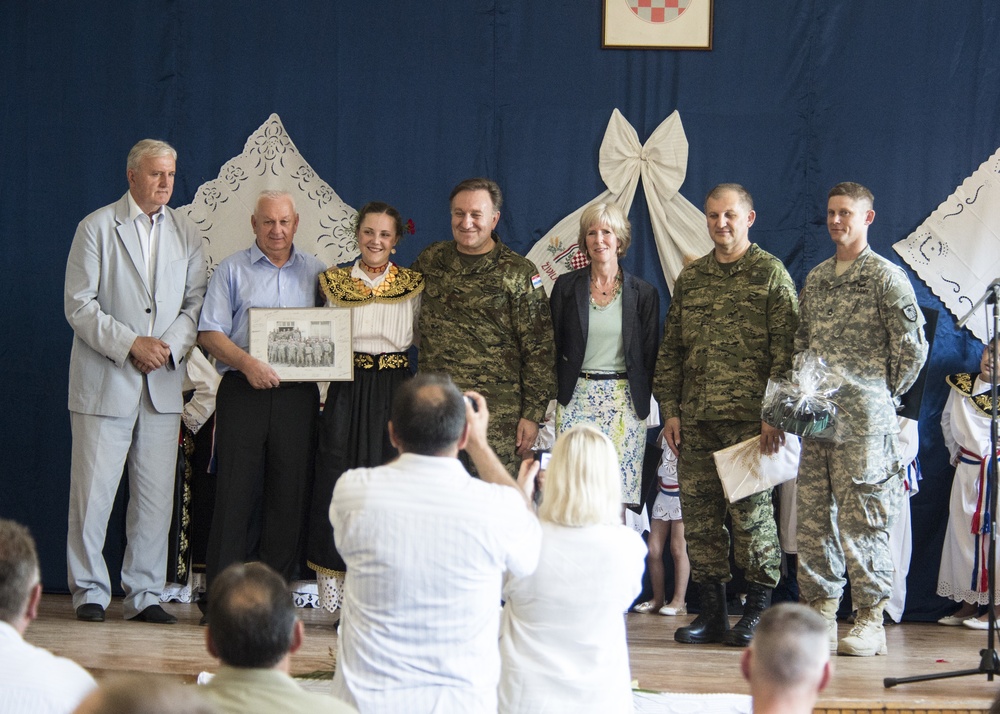 Ribbon cutting ceremony - 851st VEC in Croatia 2015