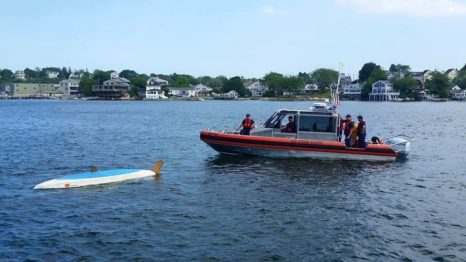 Coast Guard responds to report of capsized sailing vessel