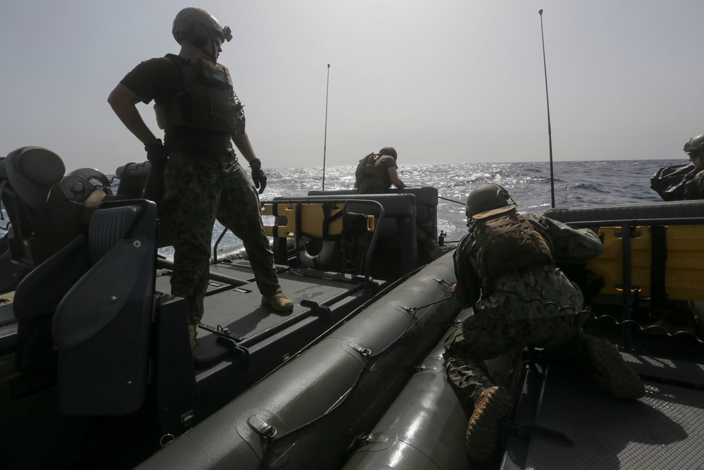RHIBs launch from USS Anchorage
