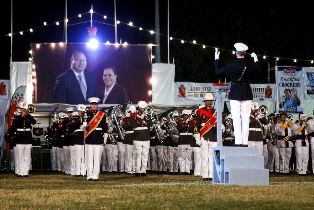 Pacific Marines Make Music In Tonga