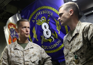 Task Force 51 Commander visits USS Iwo Jima in Jordan