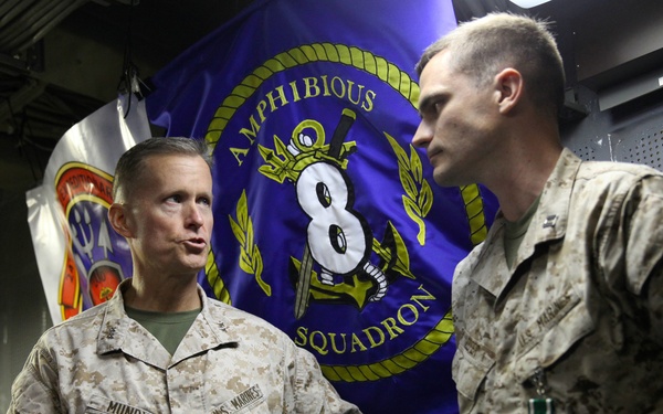 Task Force 51 Commander visits USS Iwo Jima in Jordan