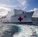 USNS Mercy brings patients aboard in Rabual