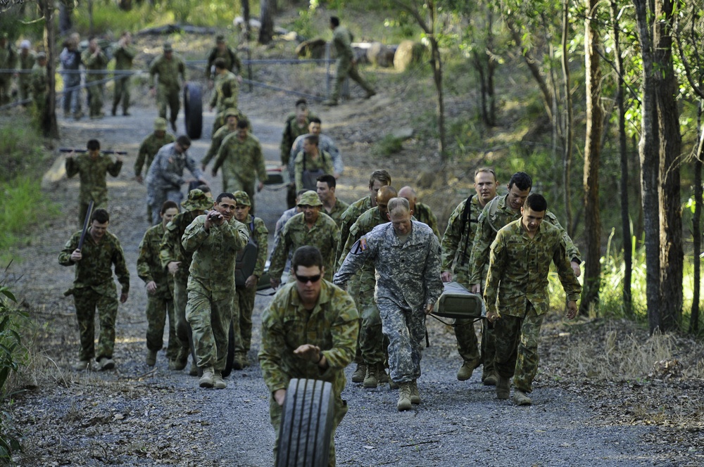 I Corps Soldiers PT Australian style