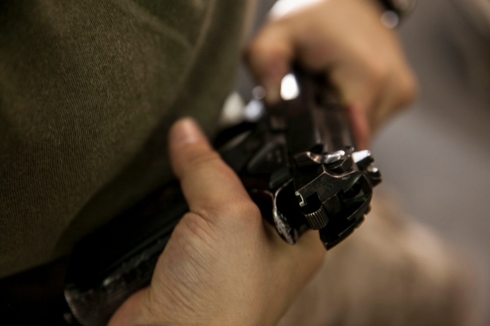 FET: Female Engagement Team pistol practice