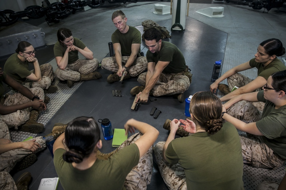 FET: Female Engagement Team pistol practice