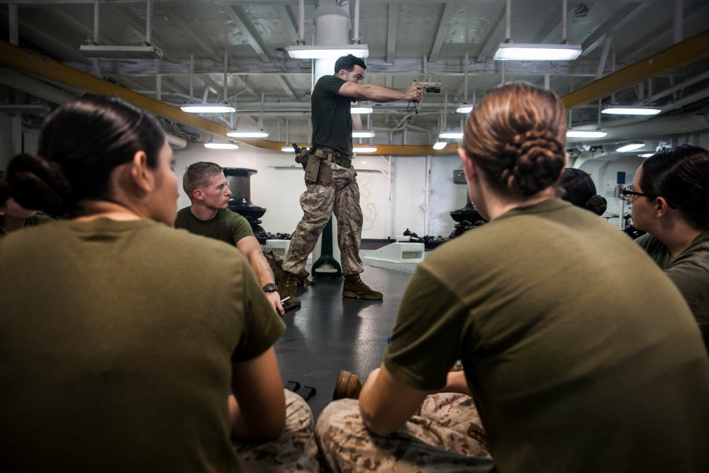 FET: Female Engagement Team pistol practice
