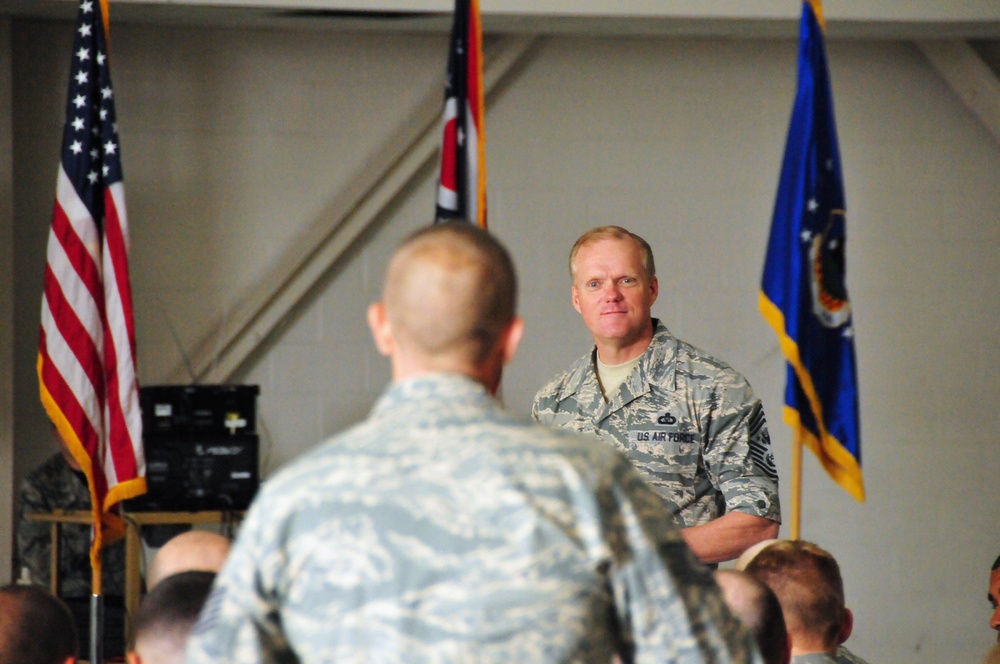 CMSAF visits 178th Wing, connects with Airmen