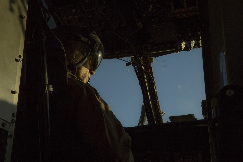 No light, no problem: HMH-466 'Wolfpack' drops grunts into evening action