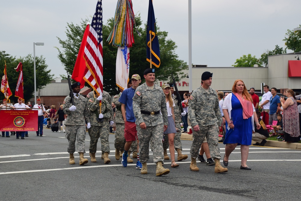 20th CBRNE leaders march in Fourth of July parade