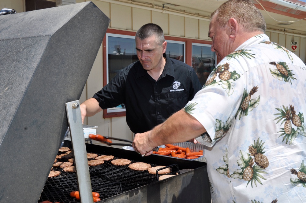 Marine Corps Community Services provides food and fun for All American BBQ at Oasis Pool and Water Park aboard Marine Corps Logistics Base Barstow, Calif., July 4