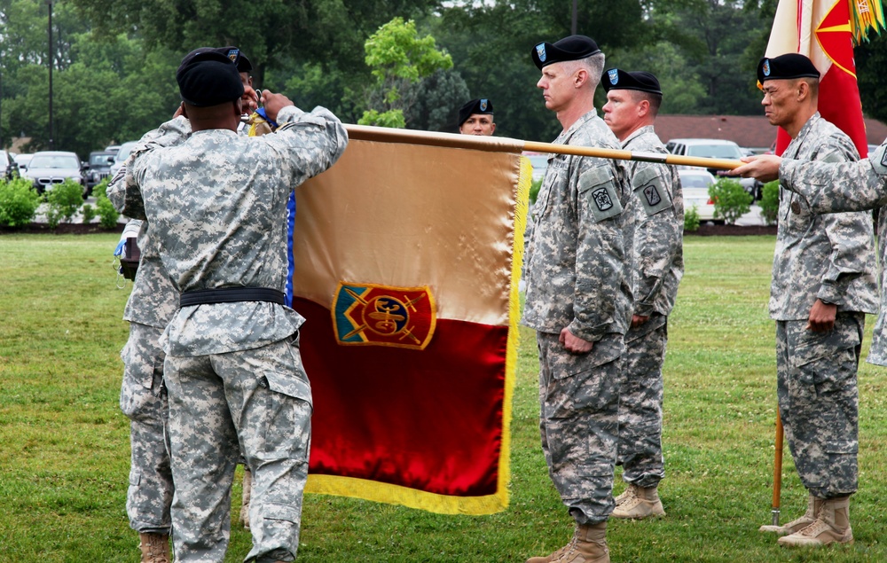 The 501st SBDE, Champions brigade, is honored with the Distinguished Unit of the Regiment streamer