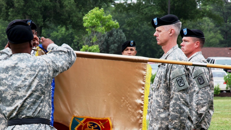 The 501st SBDE, the Champions brigade, is honored with the Distinguished Unit of the Regiment streamer