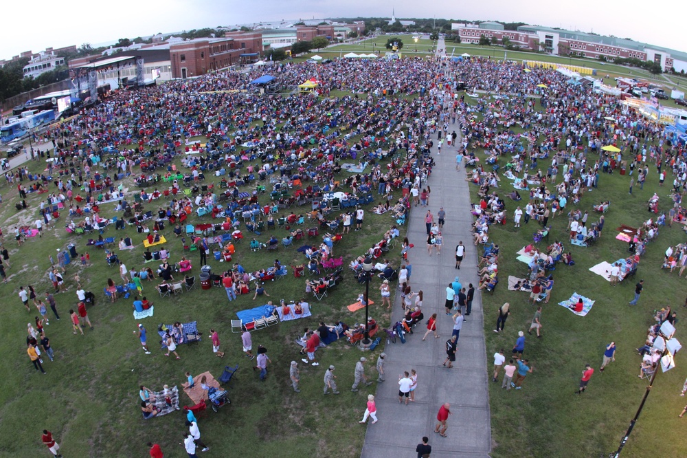 Tour for the Troops concert and fireworks show July 4