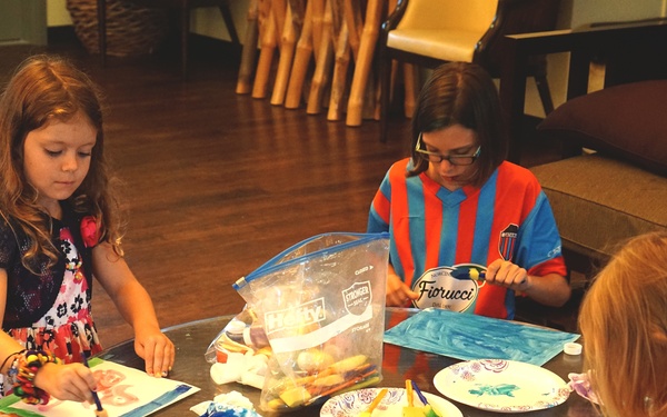 VP-9 meets with families