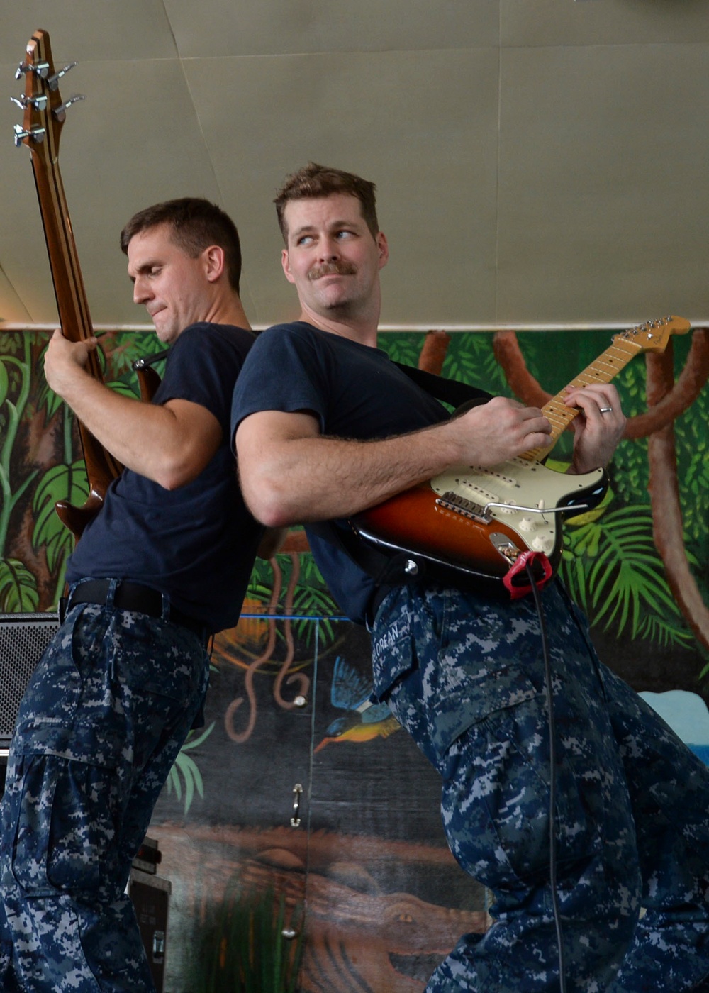 Pacific Fleet Band plays at Kokopo Secondary School during Pacific Partnership 2015
