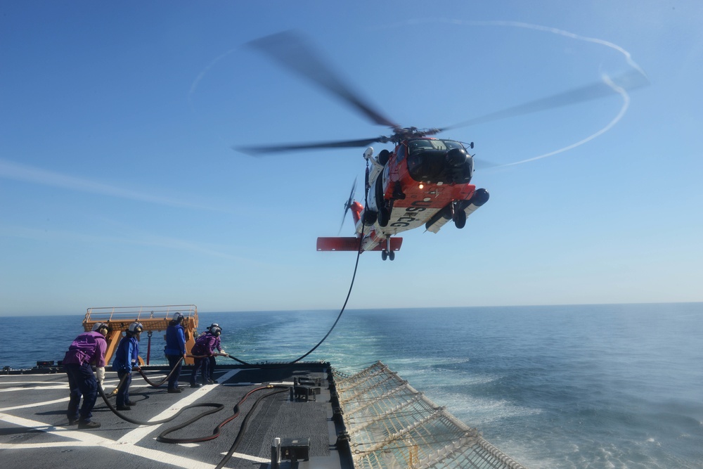 CGC Healy flight deck training