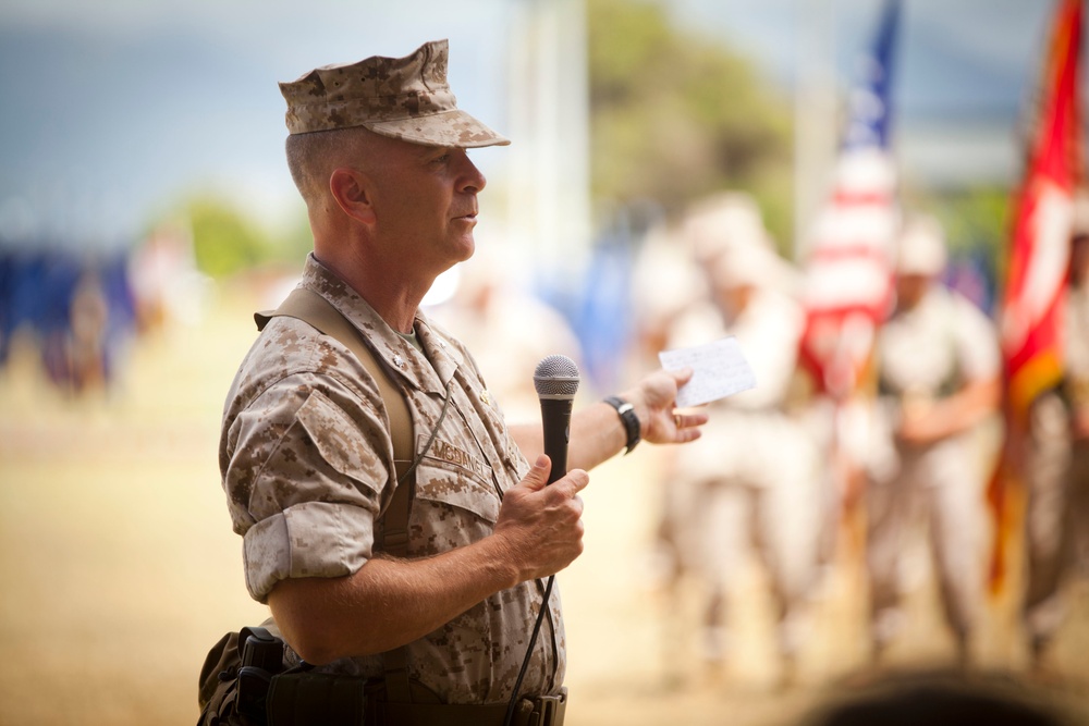 3rd Radio Battalion Change of Command Ceremony 2015