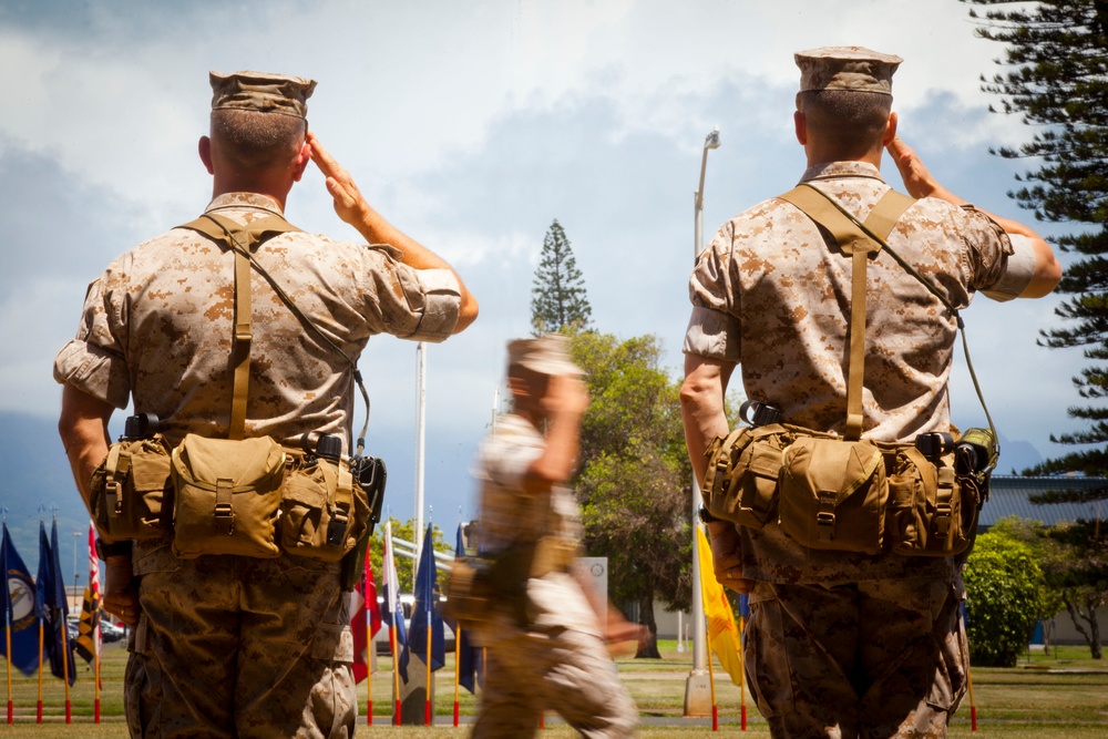 3rd Radio Battalion Change of Command Ceremony 2015