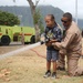 Cooling down with Aircraft Rescue and Firefighting Marines