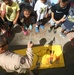 Cooling down with Aircraft Rescue and Firefighting Marines
