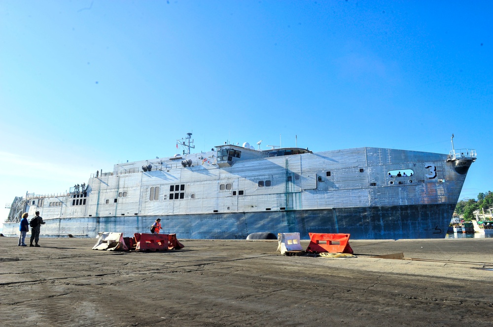 USNS Millinocket arrives in Guadalcanal