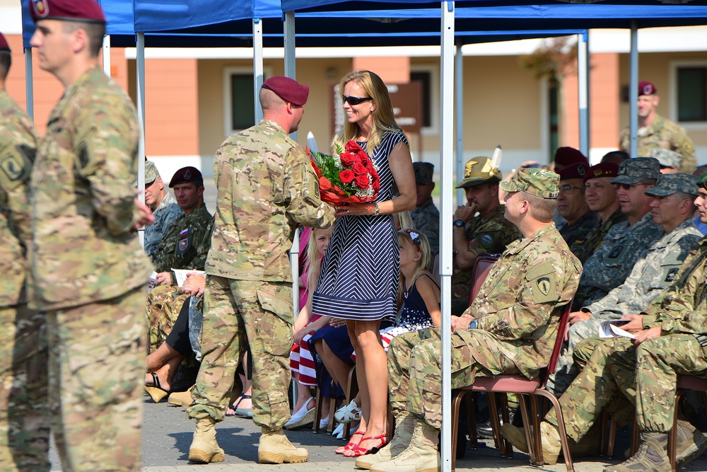 Change of command 173rd Infantry Brigade Combat Team (Airborne)