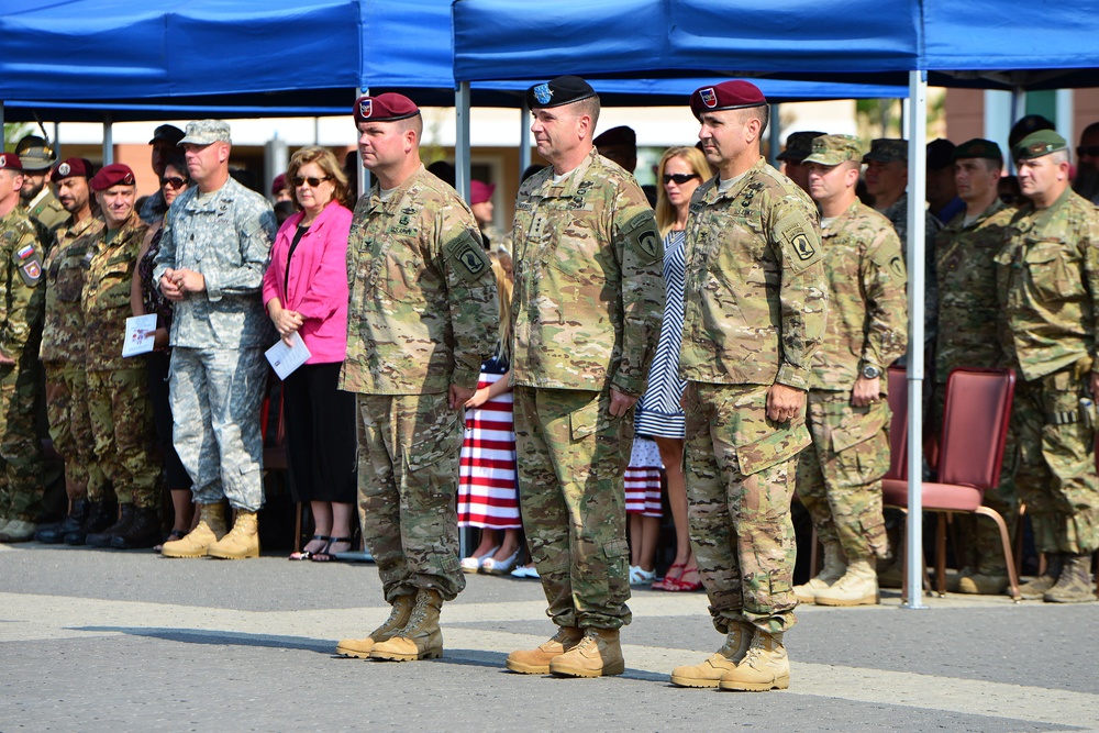 Change of command 173rd Infantry Brigade Combat Team (Airborne)