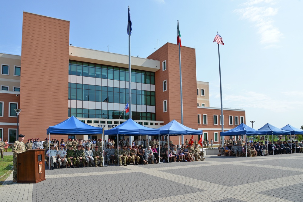 Change of command 173rd Infantry Brigade Combat Team (Airborne)