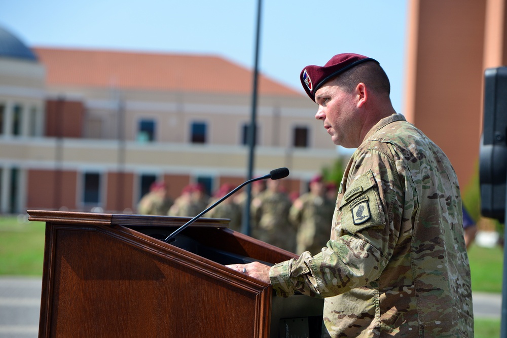 Change of command 173rd Infantry Brigade Combat Team (Airborne)