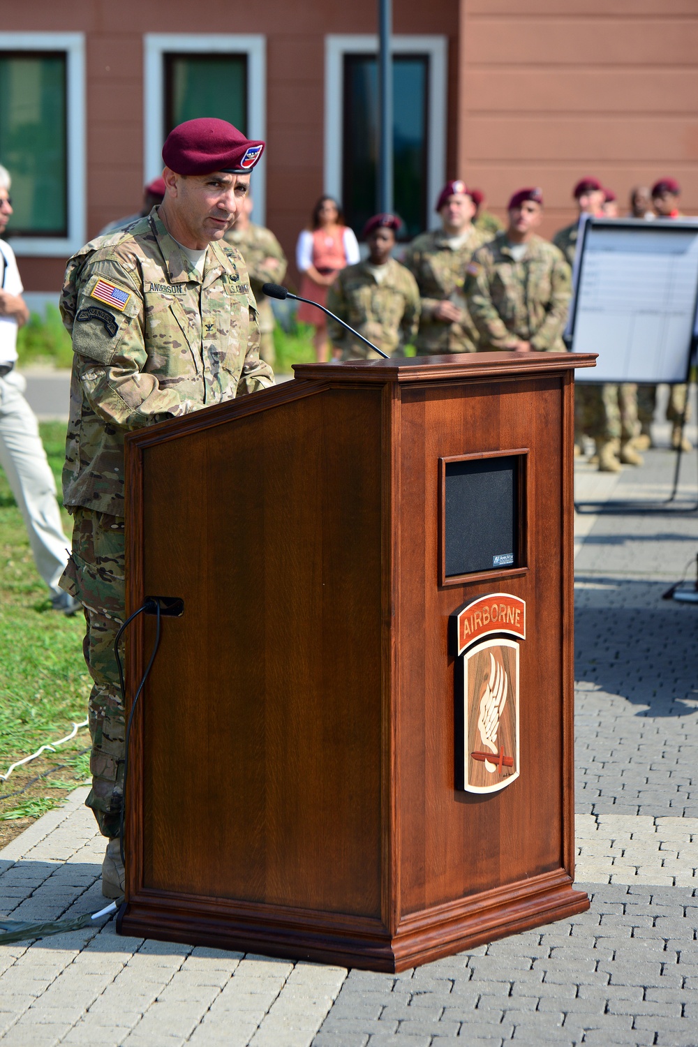 Change of command 173rd Infantry Brigade Combat Team (Airborne)