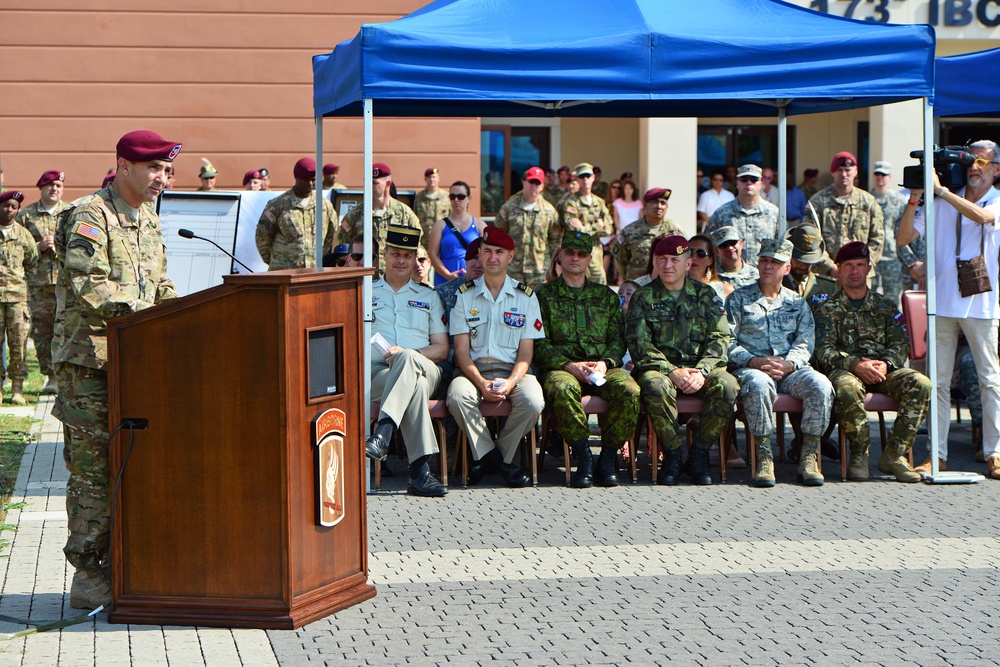 Change of command 173rd Infantry Brigade Combat Team (Airborne)